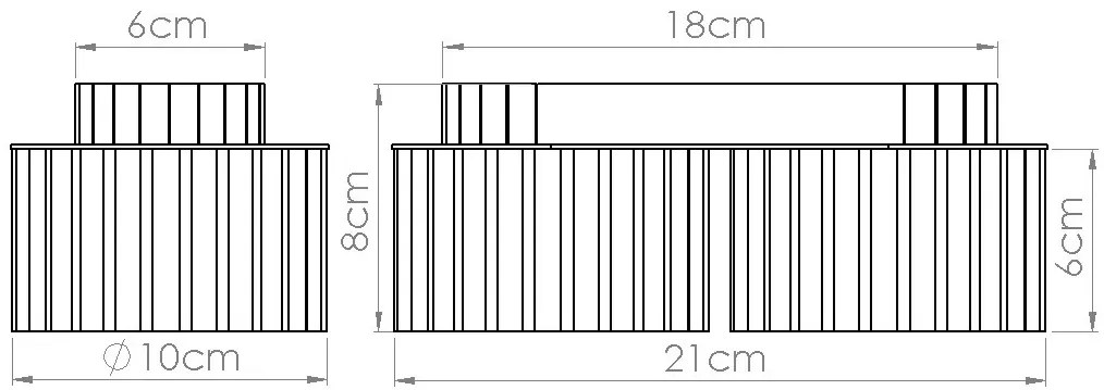 Beżowa lampa sufitowa w stylu loft P8-E06