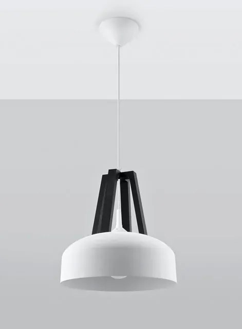 Biała lampa w stylu skandynawskim - EX516 L7-H21
