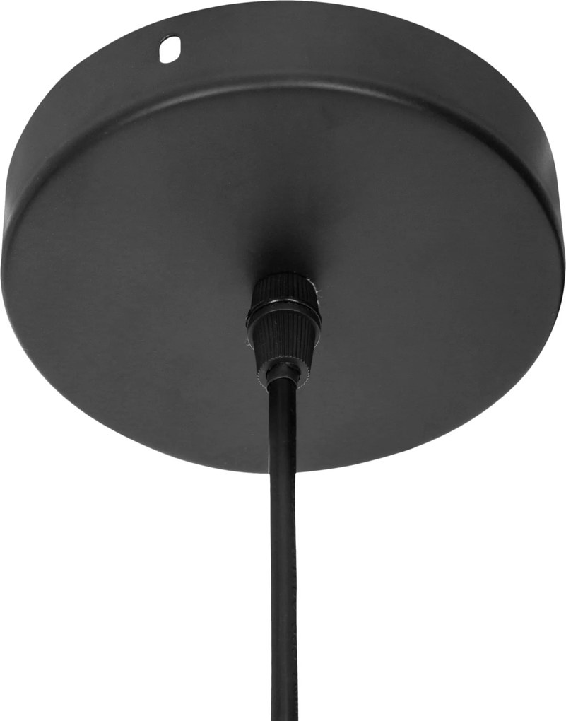 Lampa boho wisząca z plecionki ze słomy LAHYS, Ø 28 cm