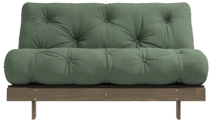 Zielona rozkładana sofa 140 cm Roots – Karup Design