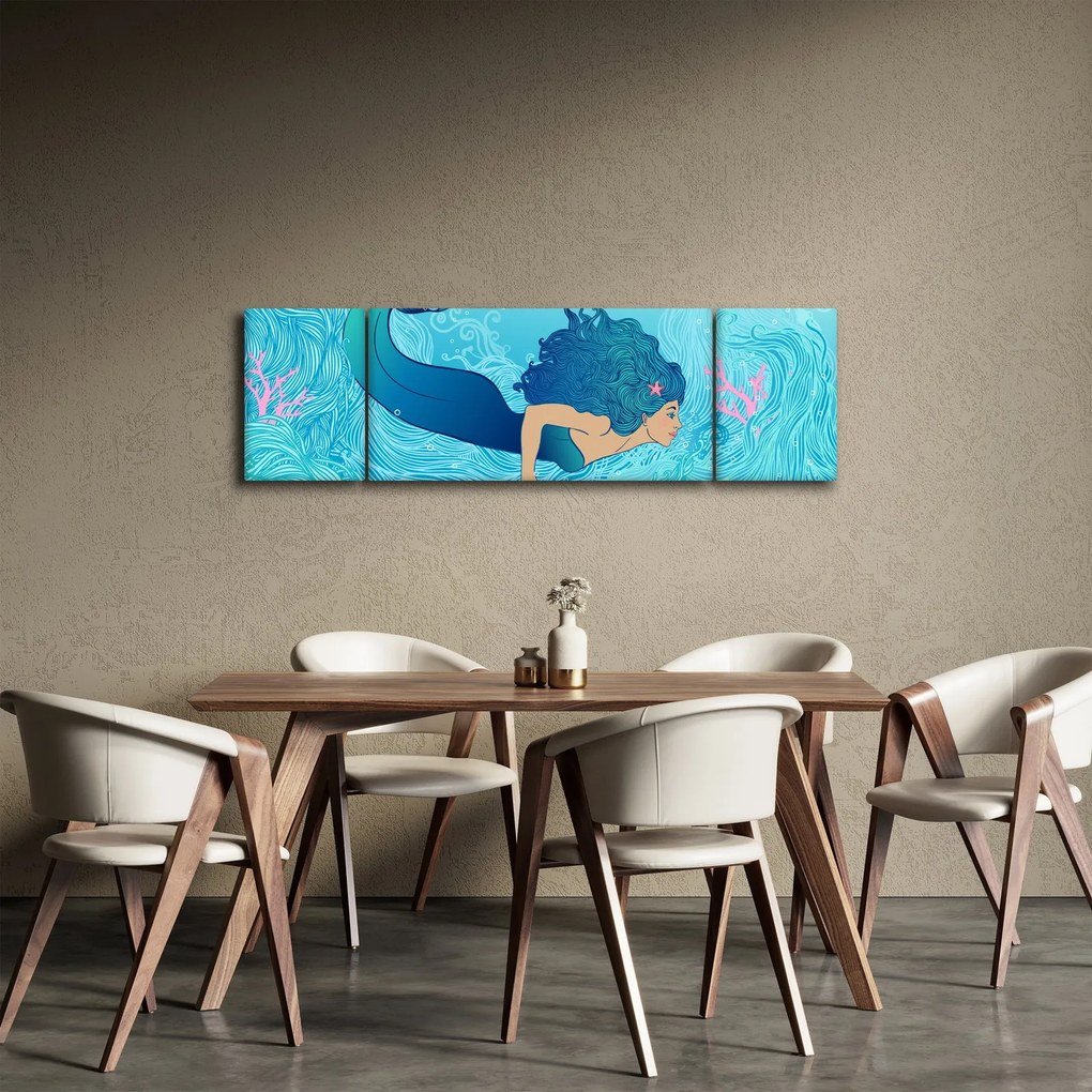 Obraz - Syrenka (170x50 cm)