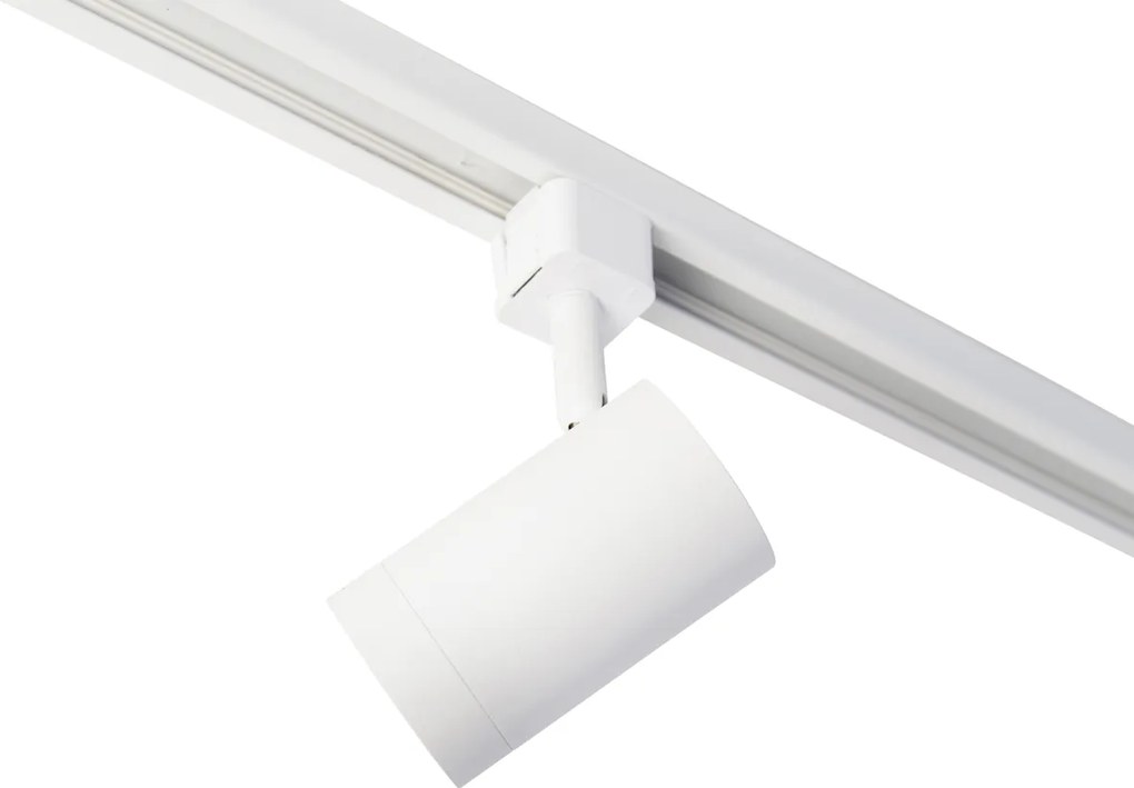 Inteligentny system oświetlenia szynowego z 6 reflektorami białymi, jednofazowy, 200 cm - Iconic Jeana