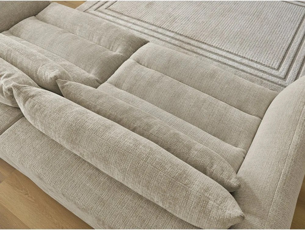 Beżowa sofa z tkaniny szenilowej 276 cm Neil – Bobochic Paris