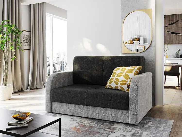 Sofa rozkładana grafit + popiel M2-H63