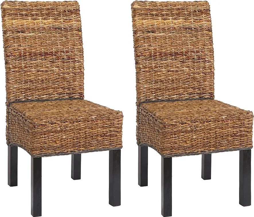 Krzesło do jadalni Loiret (zestaw 2 sztuk),  ciemny, bez poduszki