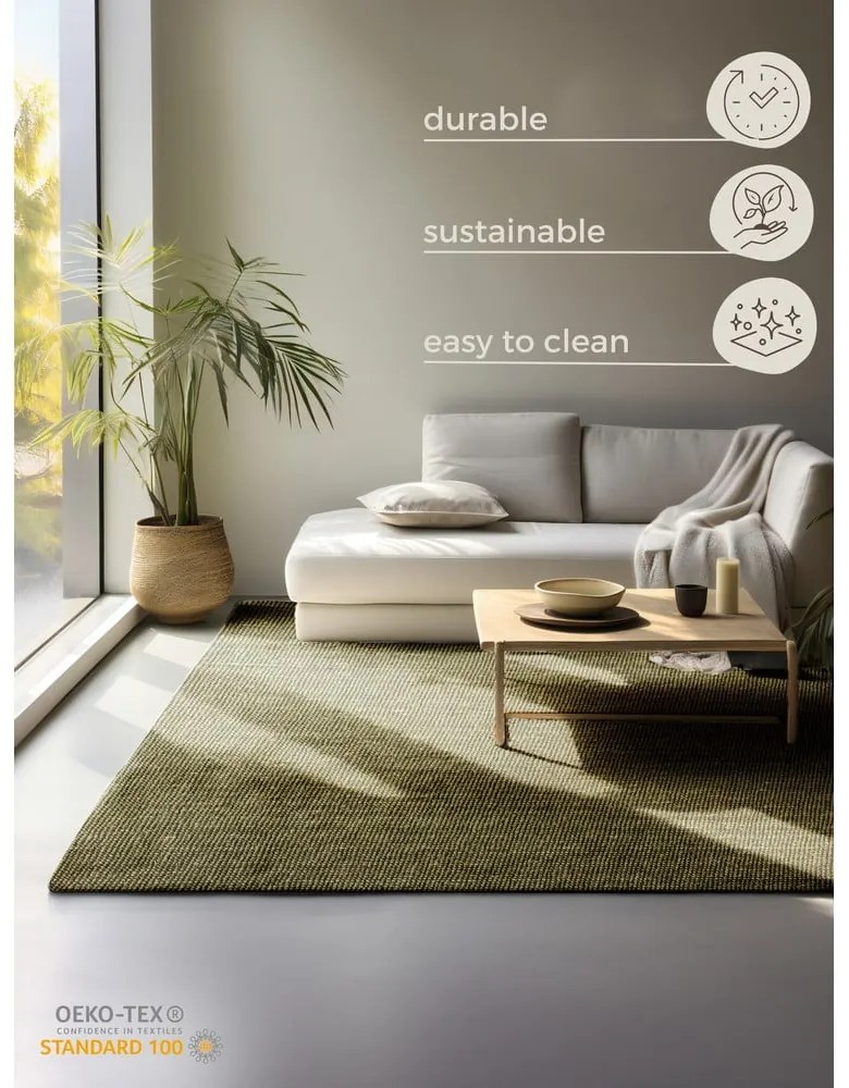 Dywan z juty w kolorze khaki 120x170 cm Bouclé – Hanse Home