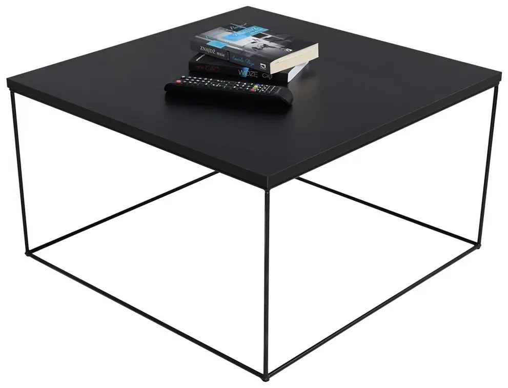 Czarny druciany stolik kawowy D8-T55