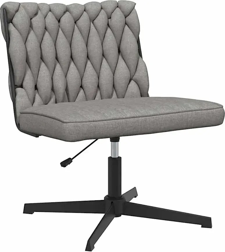 Fotel do biurka glamour jasnoszary S3-E39