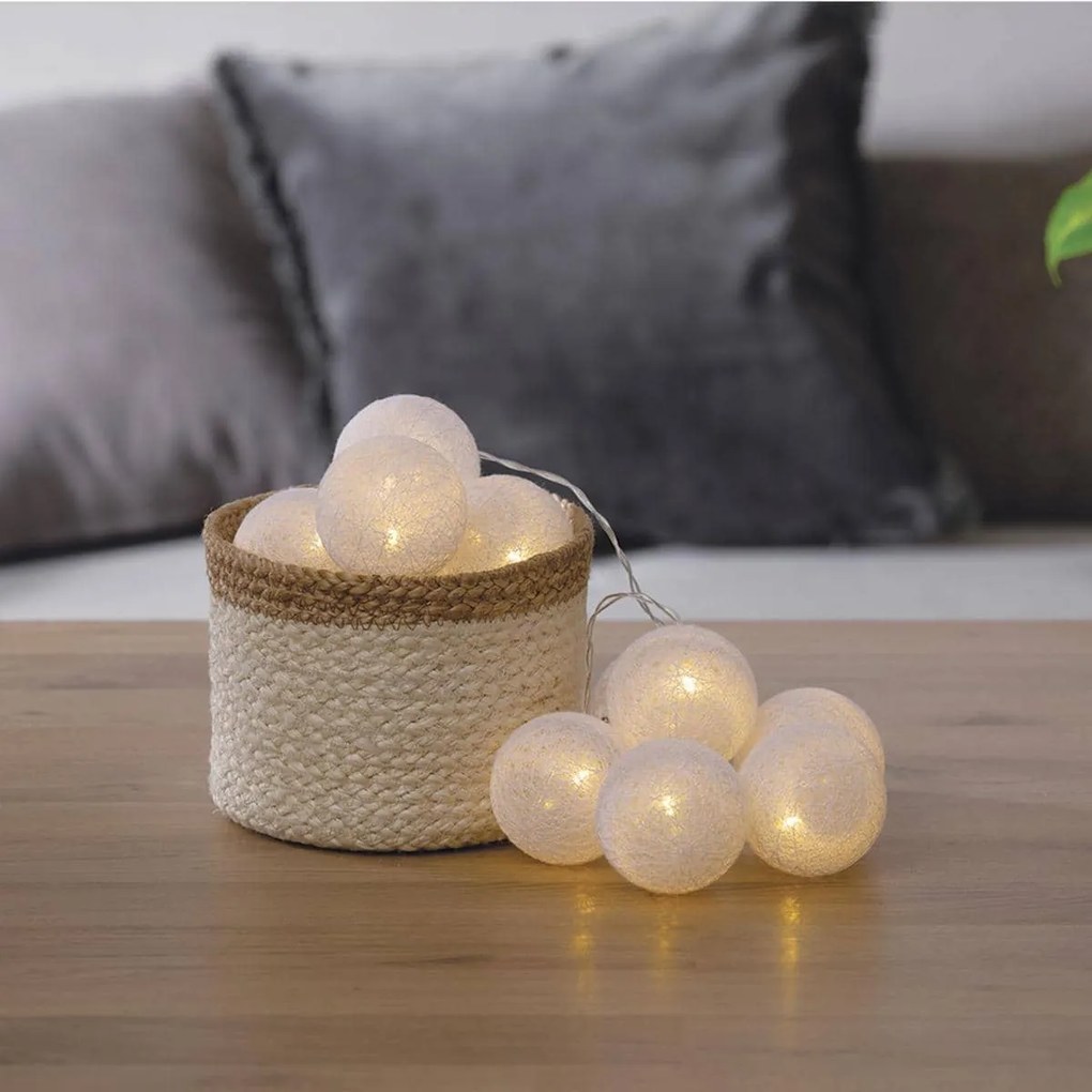 Girlanda świetlna, świecące LED kule, lampki, 10 szt