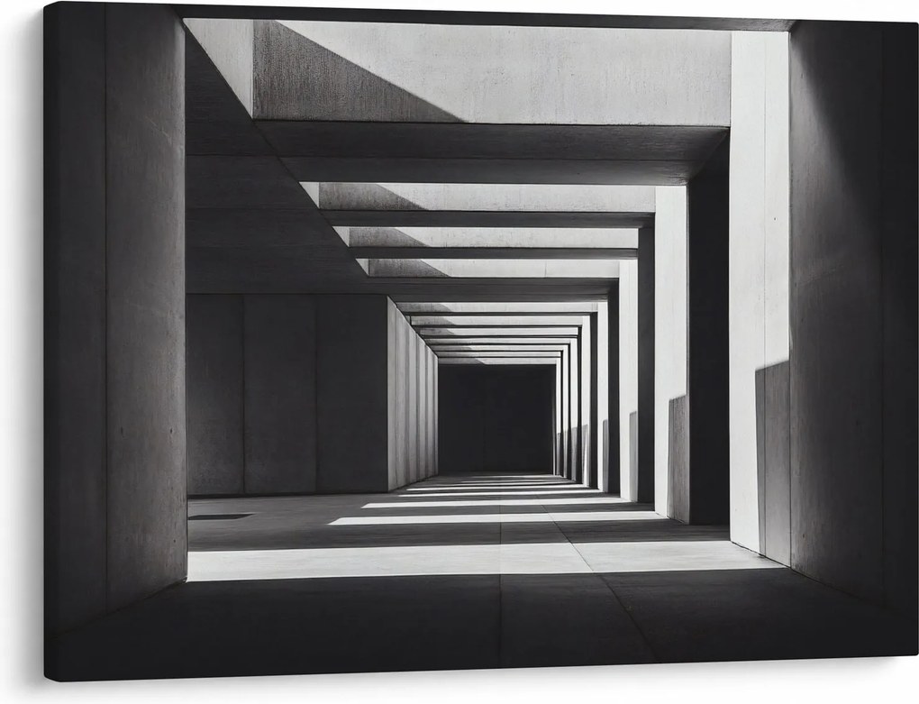 Obraz - Kwadratowy tunel (70x50 cm)