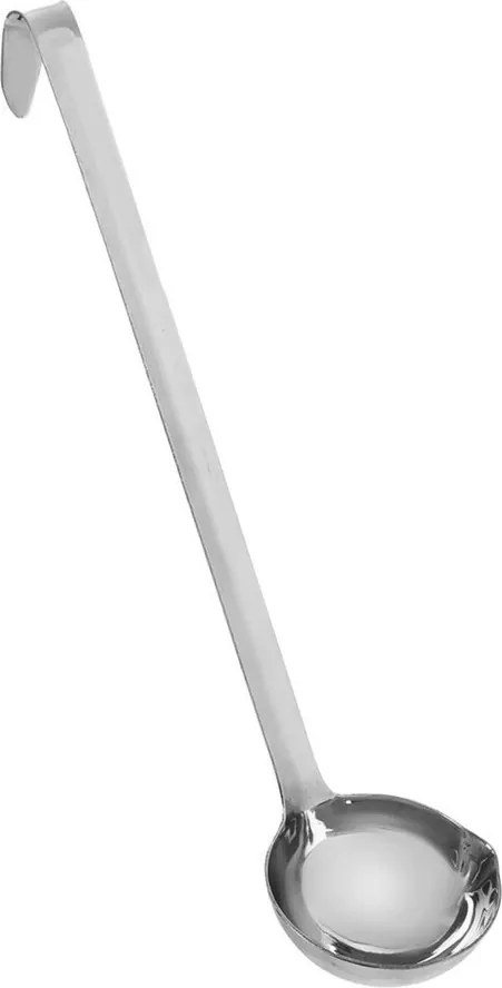 Orion Łyżka do zupy ze stali nierdzewnej z dziobkiem, 6 x 26 cm, 26 cm