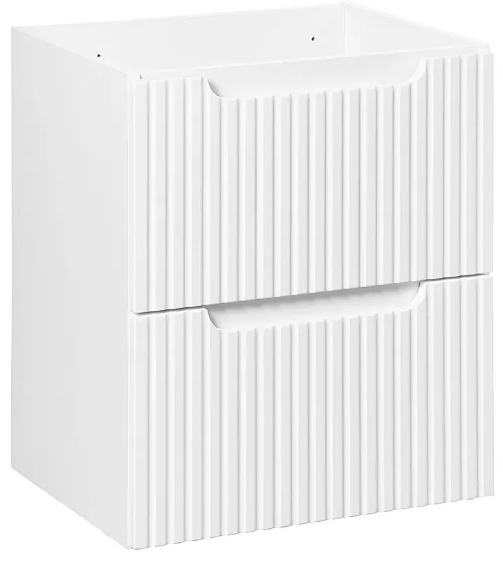 Biała szafka pod umywalkę z szufladami R0-F60