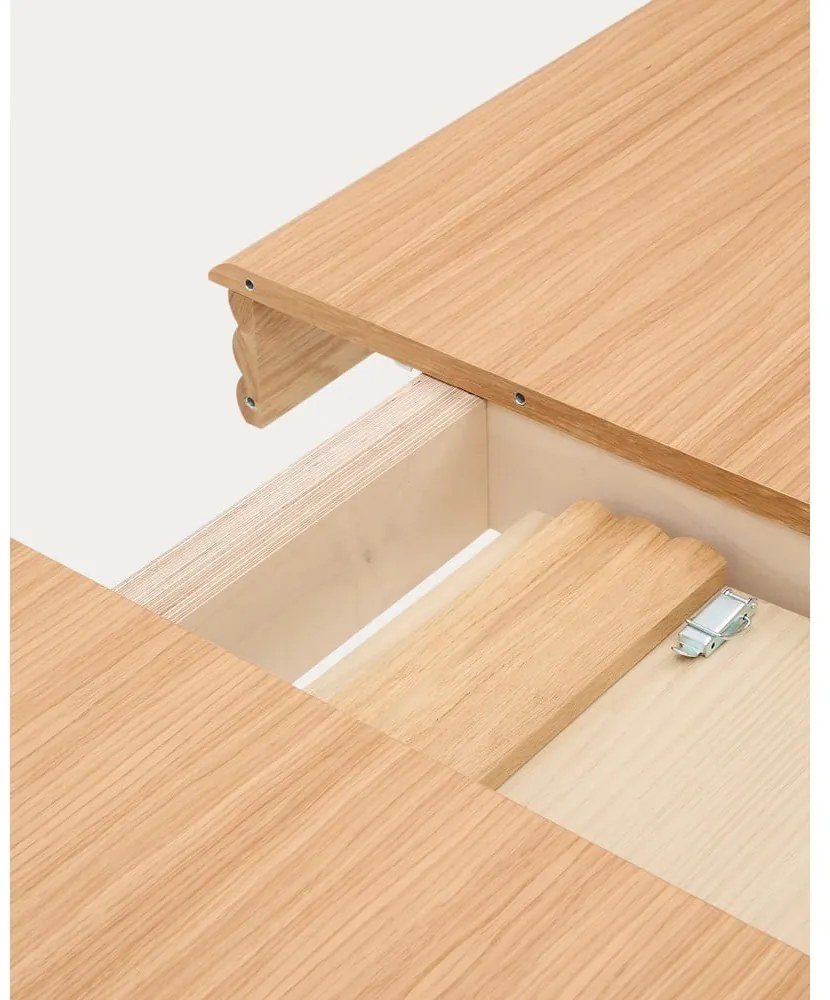 Rozkładany stół z dodatkowym blatem w dekorze dębu 90x160 cm Lenon – Kave Home
