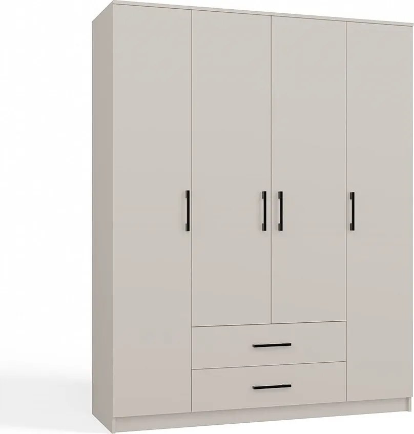 zafa Romana 160 | Kaszmir | 160x54x205 cm | 2 Drzwi 2 Szuflady