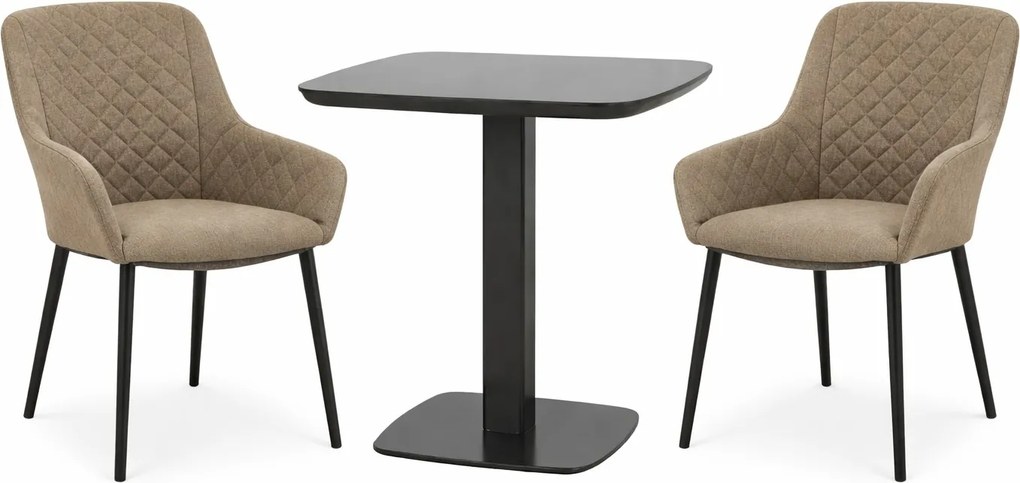 Doppler PICASO PARIS LIKA-TEX® nierozkładane mocca - zestaw ogrodowy 2+1