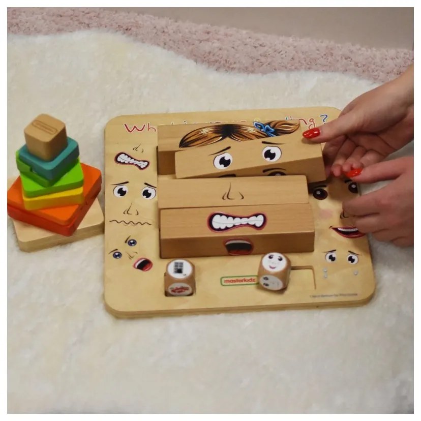 Masterkidz nauka emocji gra drewniana montessori