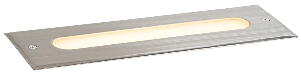 Zewnetrzna Nowoczesny klosz do zabudowy stalowy 30 cm z LED IP65 - Eline Nowoczesny Oswietlenie zewnetrzne