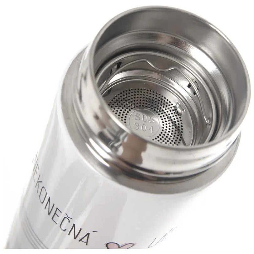 Biały termos 400 ml – Orion