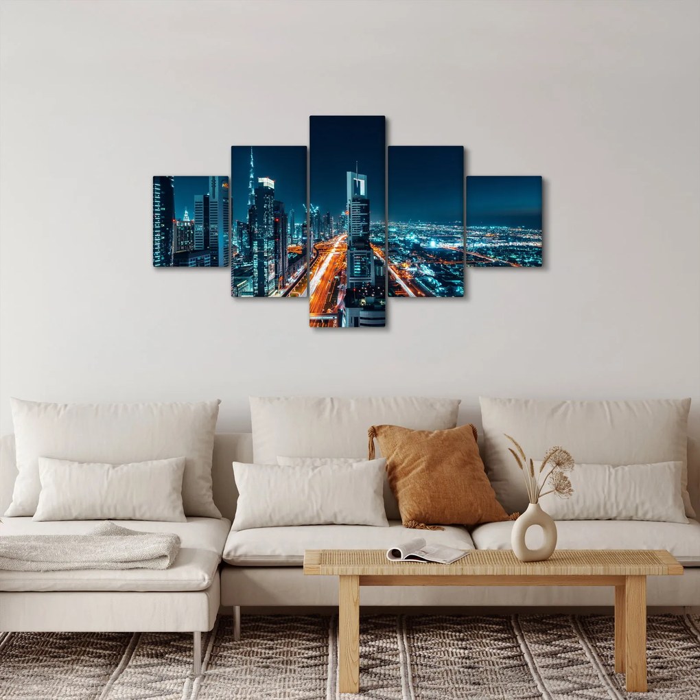 Obraz - Noc w Dubaju (125x70 cm)