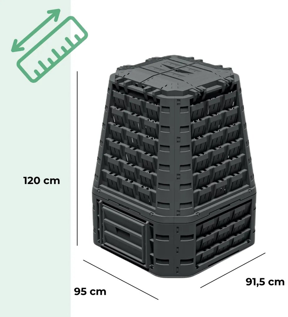 Prosperplast Kompostownik EVOGREEN VARIO, 750 l, czarny