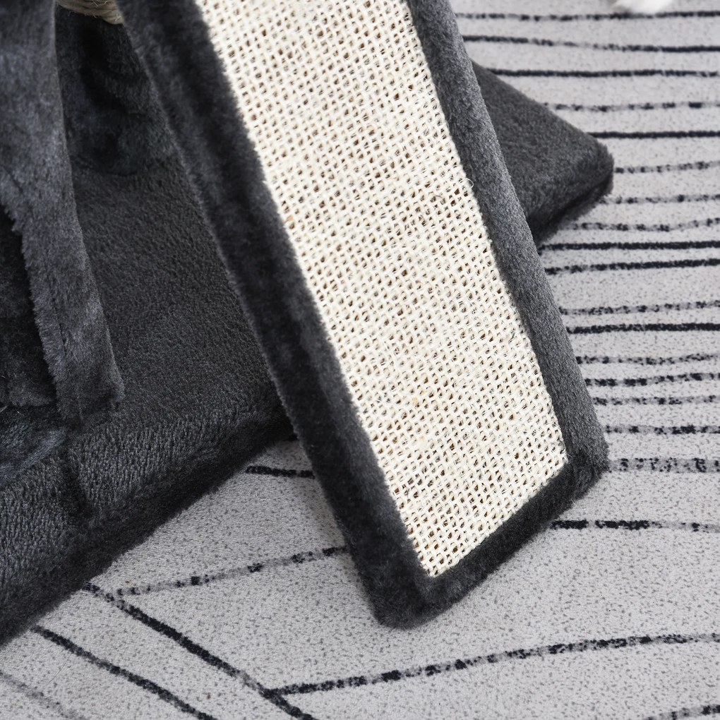 Drapak dla kota Drapak do ostrzenia pazurów dla kota z sizalowymi kolumnami Drapak dla kota ciemnoszary | Aosom.pl