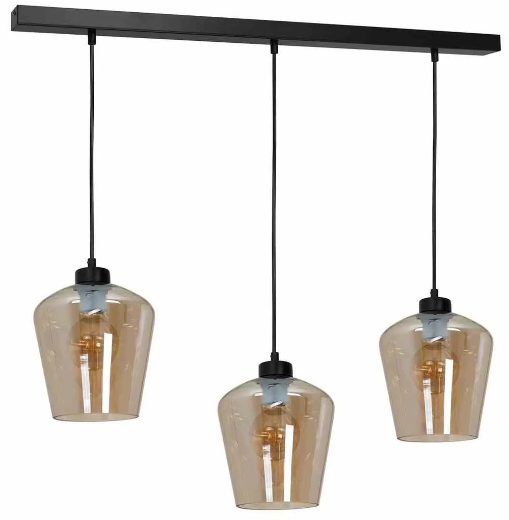 Lampa wisząca, potrójna SANTIAGO AMBER 3xE27