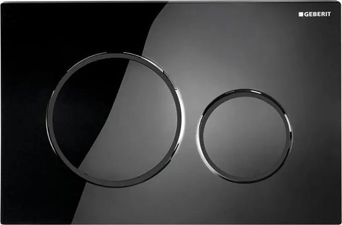Geberit 115.882.DW.1 - Przycisk spłukujący Sigma20 24,6x16,4 cm czarny