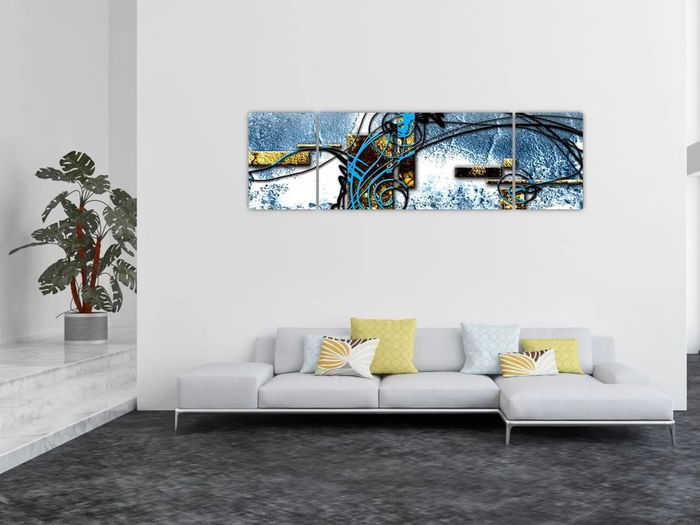 Abstrakcyjny obraz (170x50 cm)