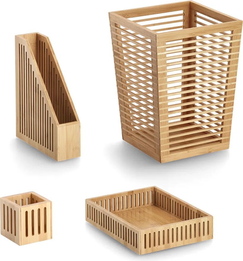 Pojemnik na dokumenty pionowy, bambus