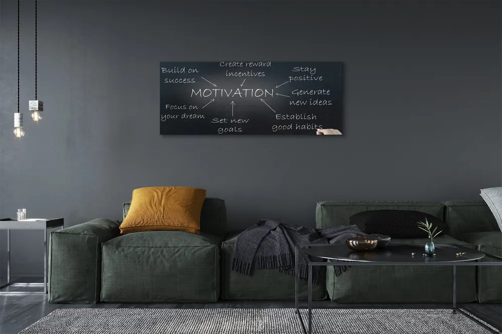 Obraz drukowany na płótnie Tablica z Motywacją