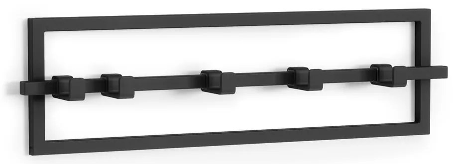 Czarny metalowy wieszak ścienny Cubiko – Umbra
