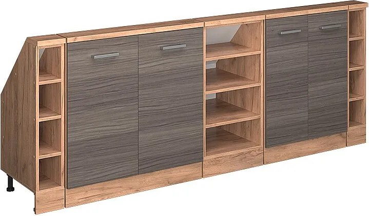 Szafka kuchenna na dach skośny szlachetna szarość 210x46x81.6 r-line