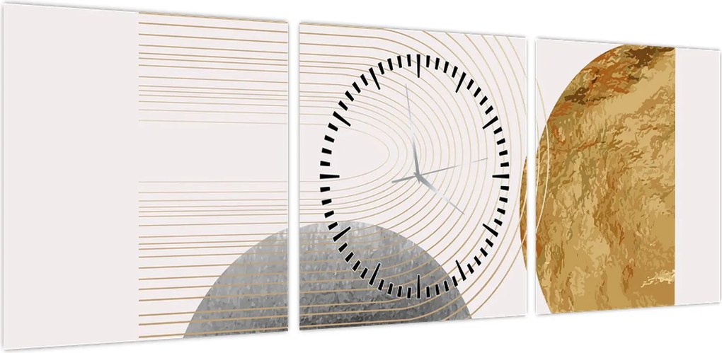 Obraz - Rustic Arches N⁰2 (z zegarem) (90x30 cm)