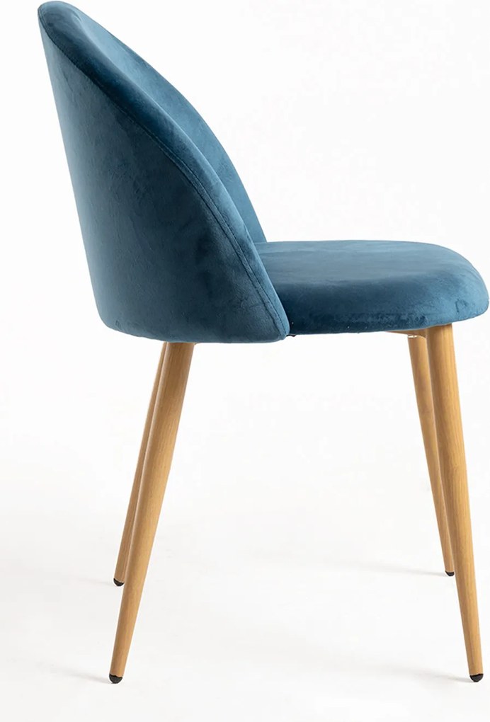 Zestaw 4 Krzese Vint Aksamitne