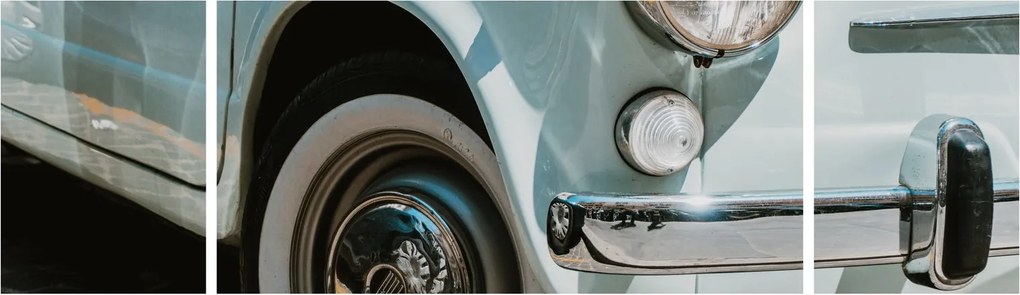 Obraz - Fiat retro samochód (170x50 cm)