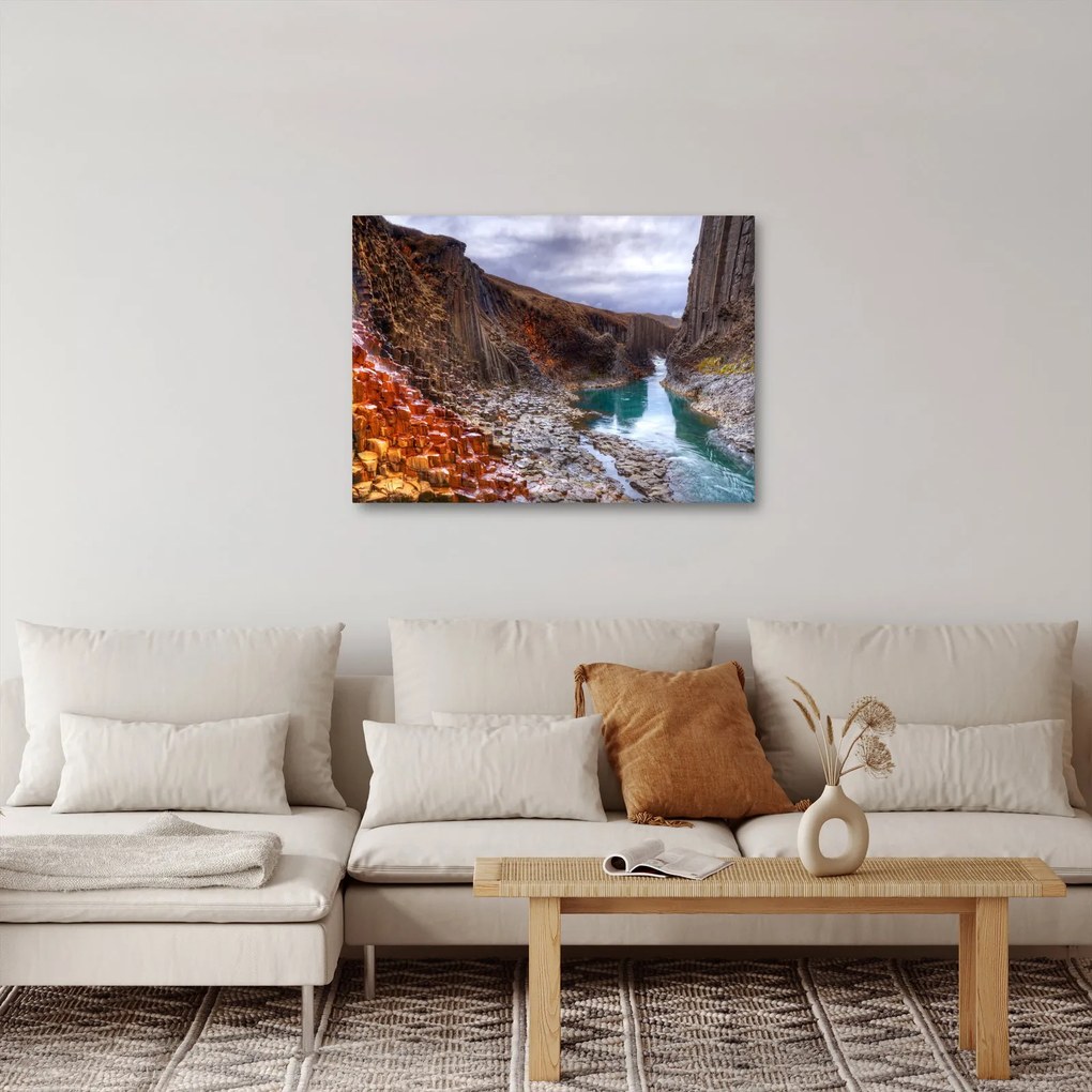 Obraz - Kanion Studlagil (70x50 cm)