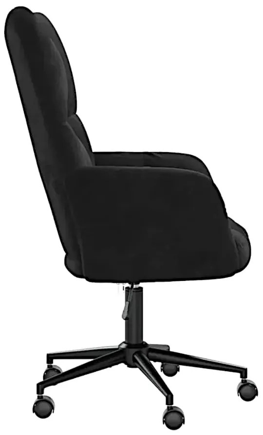 Fotel do biurka glamour czarny C7-A25