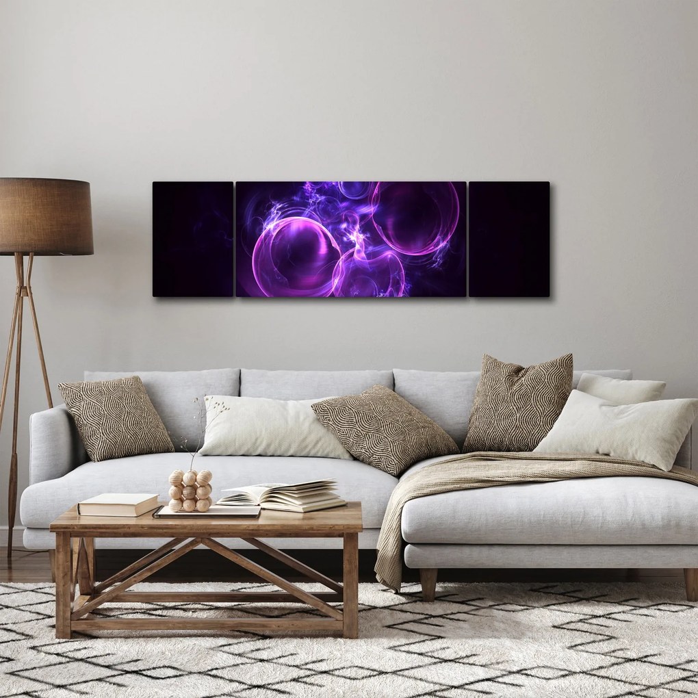 Abstrakcyjny obraz bąbelków (170x50 cm)