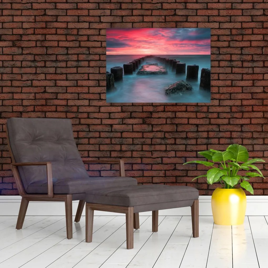 Obraz - Skały w morzu (70x50 cm)