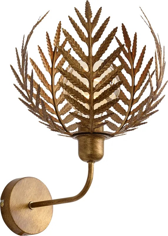 Złoty kinkiet w stylu vintage 26,5 cm - Botanica