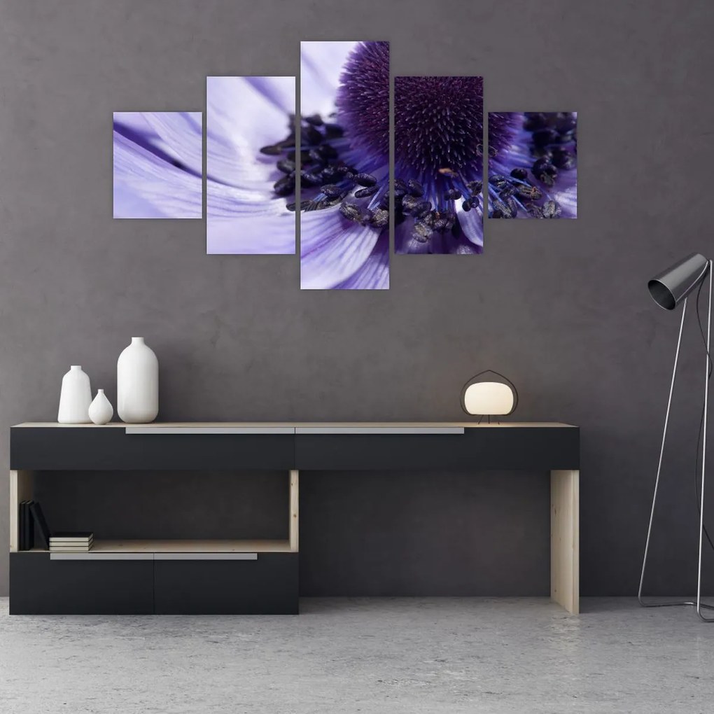 Obraz - Fioletowy kwiat (125x70 cm)