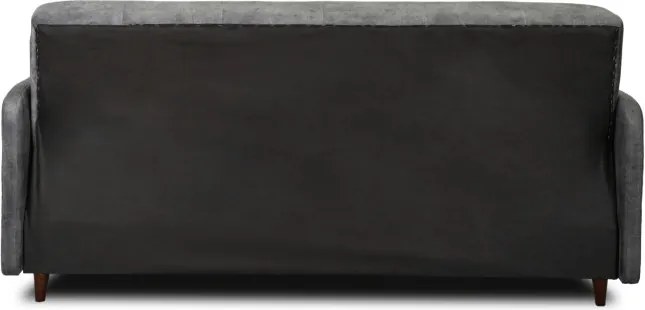 Sofa z Funkcją Spania TIVOLI Wersalka Rozkładana Dwuosobowa Szara Nowoczesna do Salonu