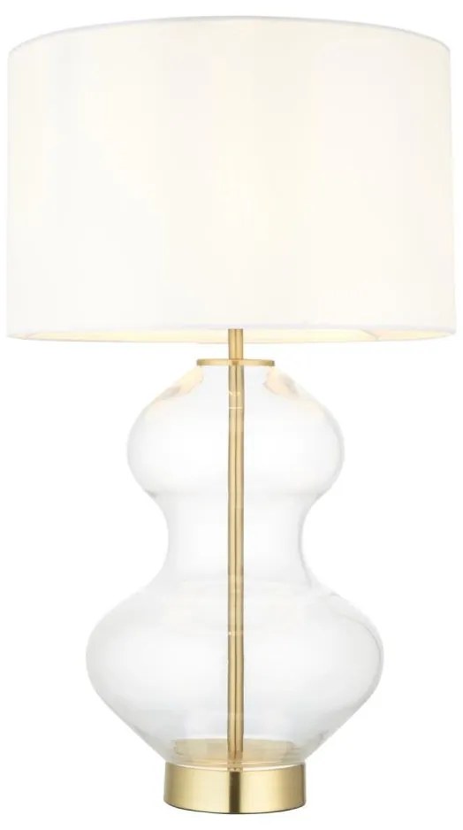 Endon 99110 - Regulowana lampa stołowa KELDA 1xE27/10W/230V biała/złota