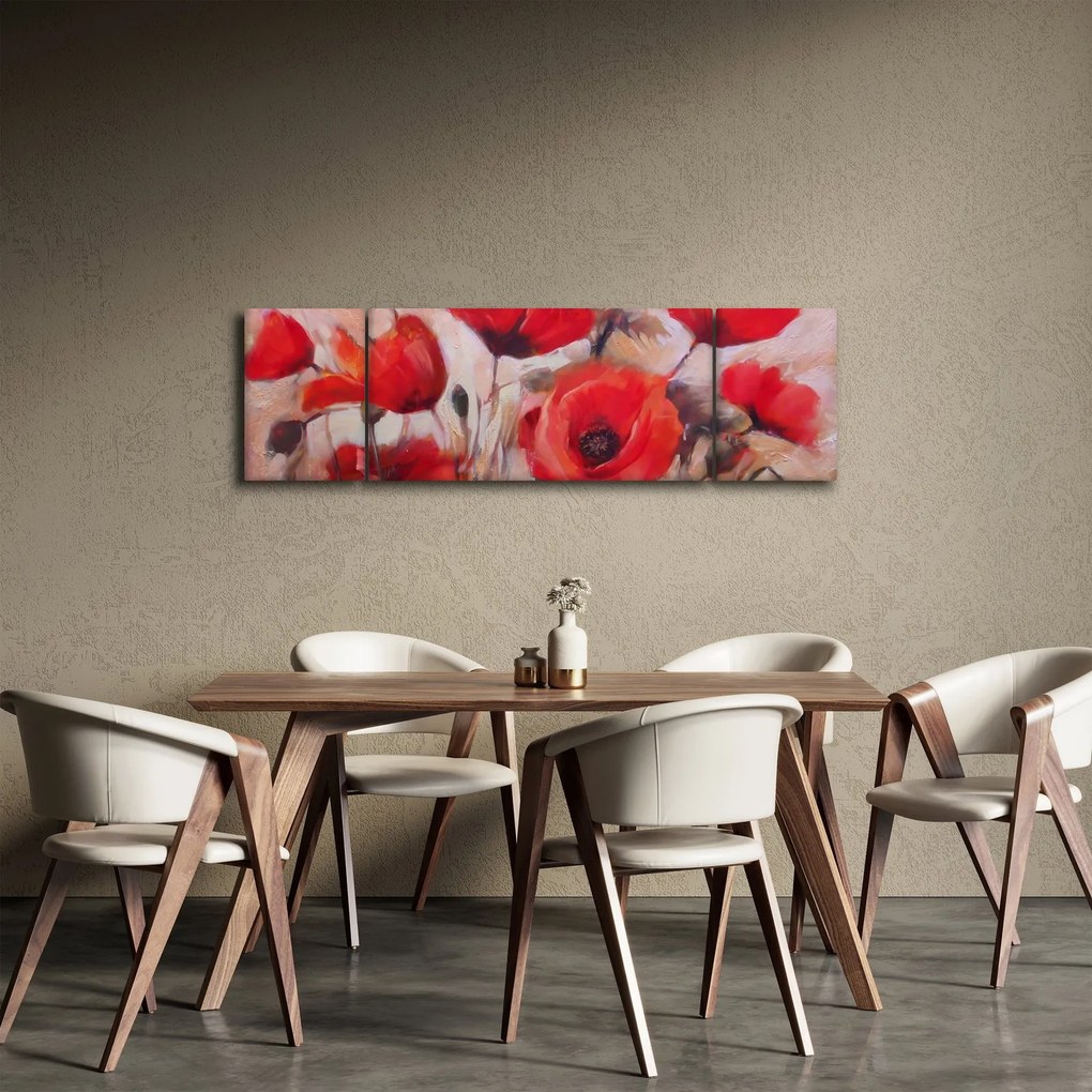 Obraz - Wilcze maki (170x50 cm)