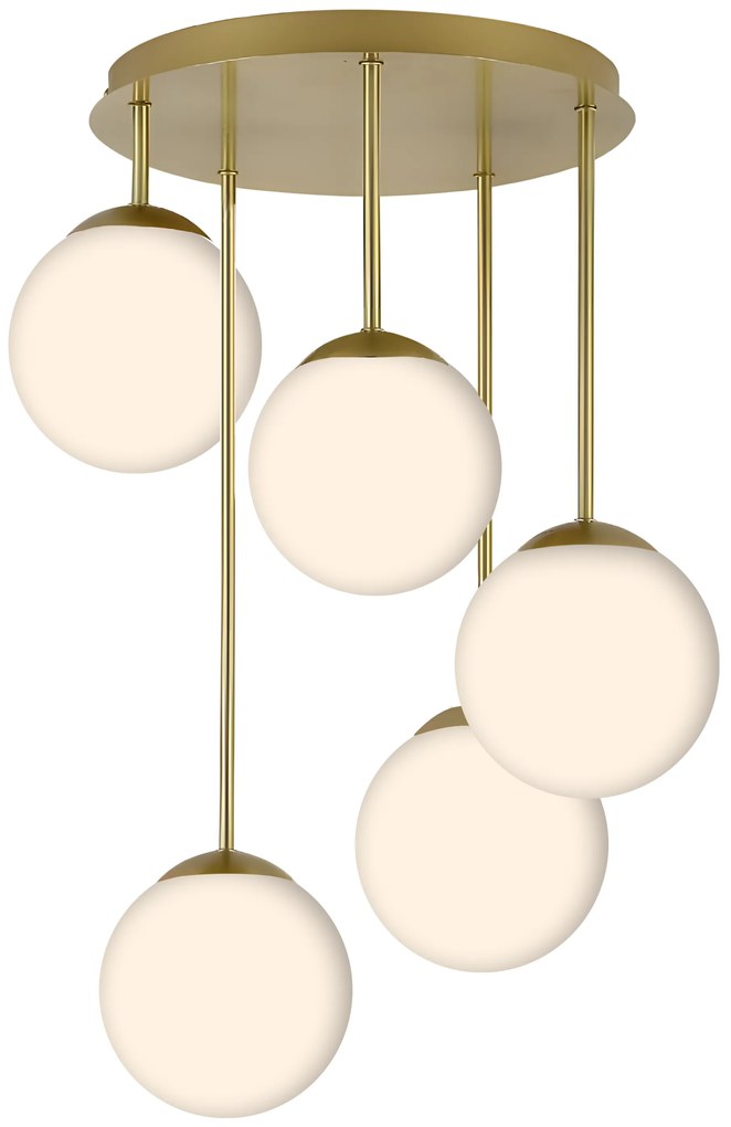 LAMPA SUFITOWA WISZĄCA APP1818-5CPR GOLD