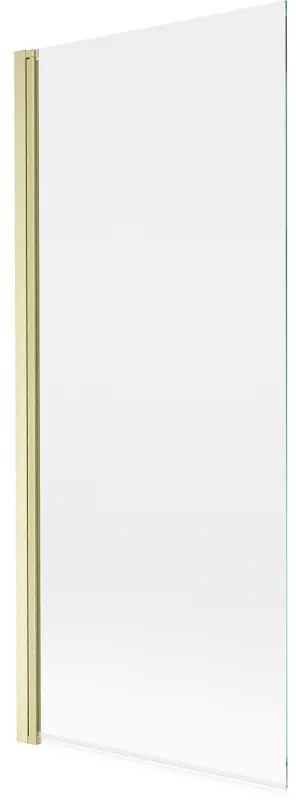 Mexen Mist parawan nawannowy 1-skrzydłowy 80 x 150 cm, transparent, złoty szczotkowany - 8A9-080-001-55-00