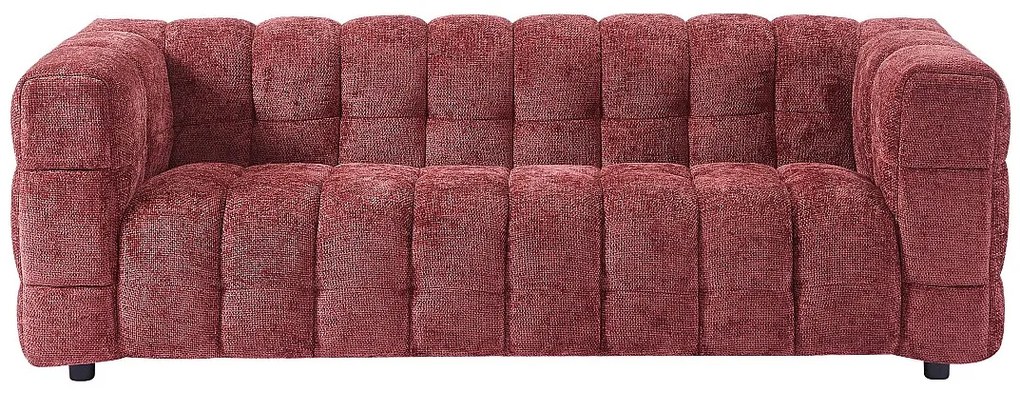 3-osobowa kanapa z bordowej tkaniny teksturowanej LERICI od Pascal Morabito