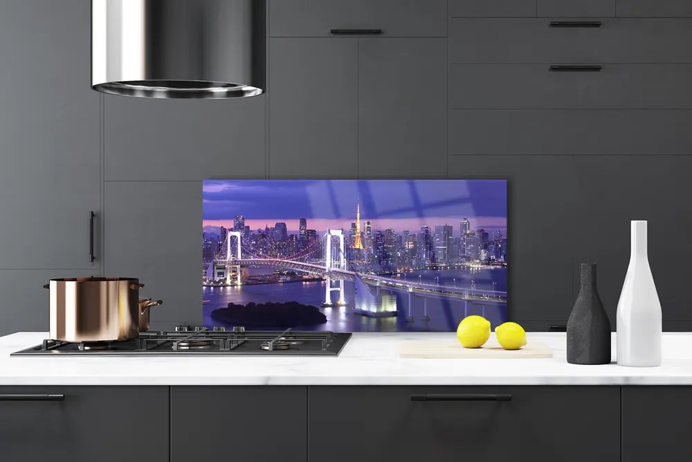 Panel nad blat kuchenny Stalowa Architektura Mostu