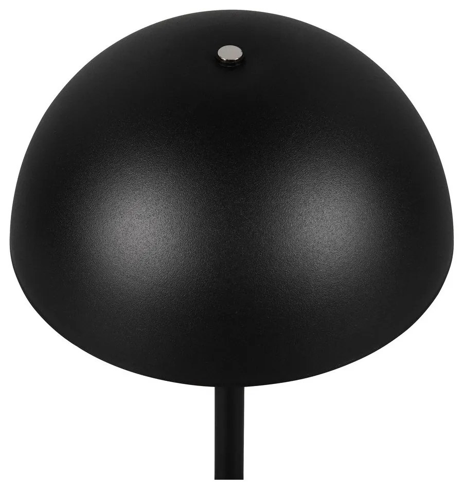 Lampa stołowa LED w kolorze matowej czerni z metalowym kloszem (wysokość 21 cm) Munoz – Reality