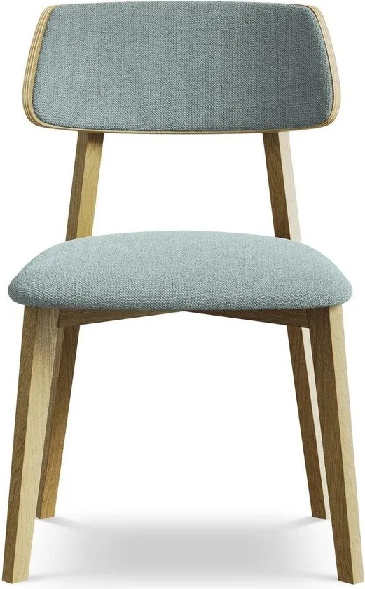 Niebieskie krzesło z litego drewna Niu – Makamii